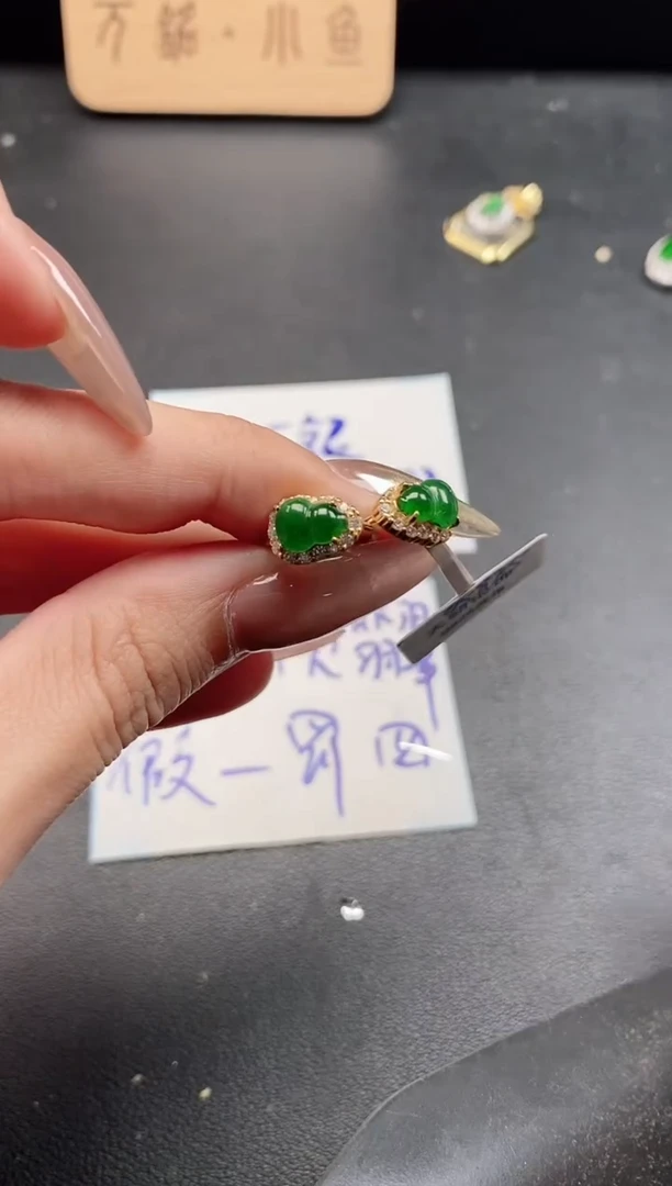 银S925镶嵌戒指翡翠51151