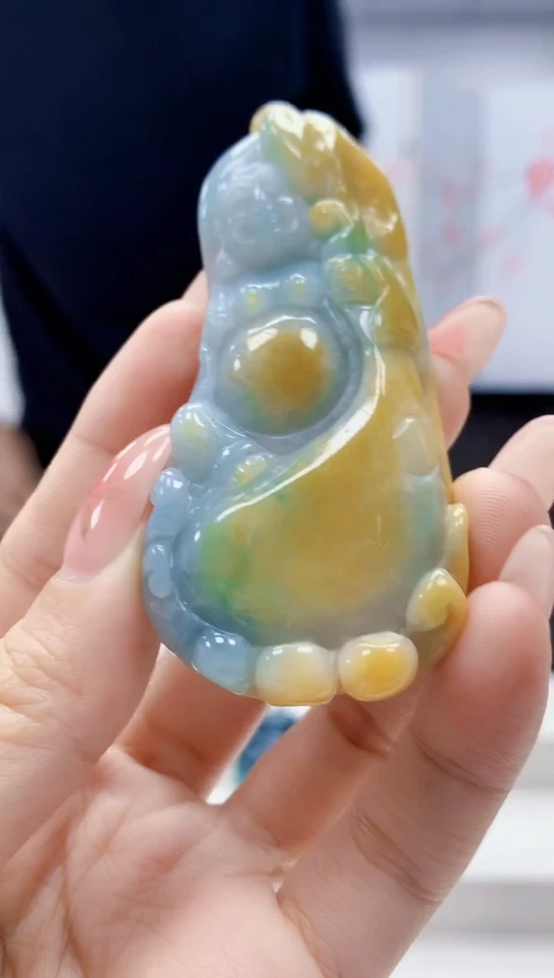 未镶嵌定制翡翠4856ty-毛货挂件14