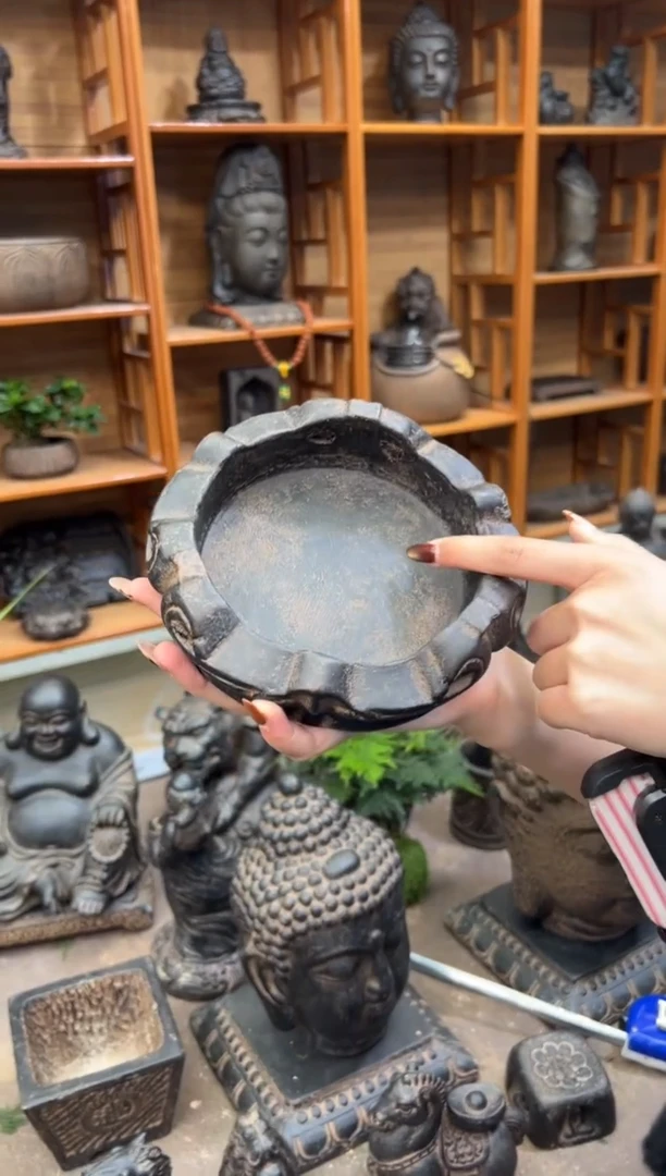 陶土【火山泥】金箍坛底座