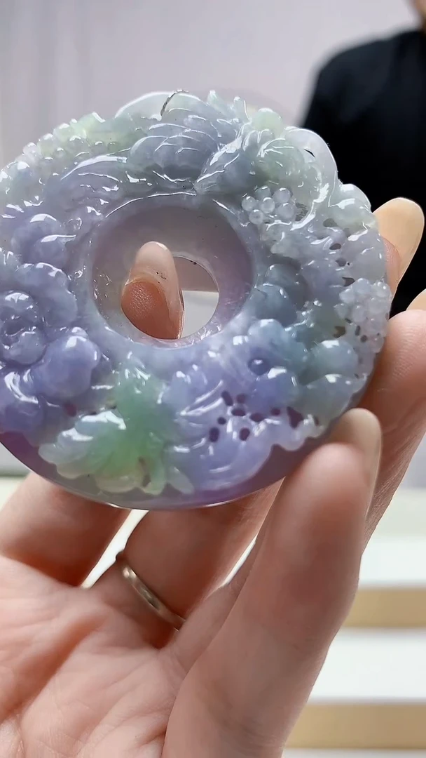 未镶嵌定制翡翠5145DD-毛货挂件81