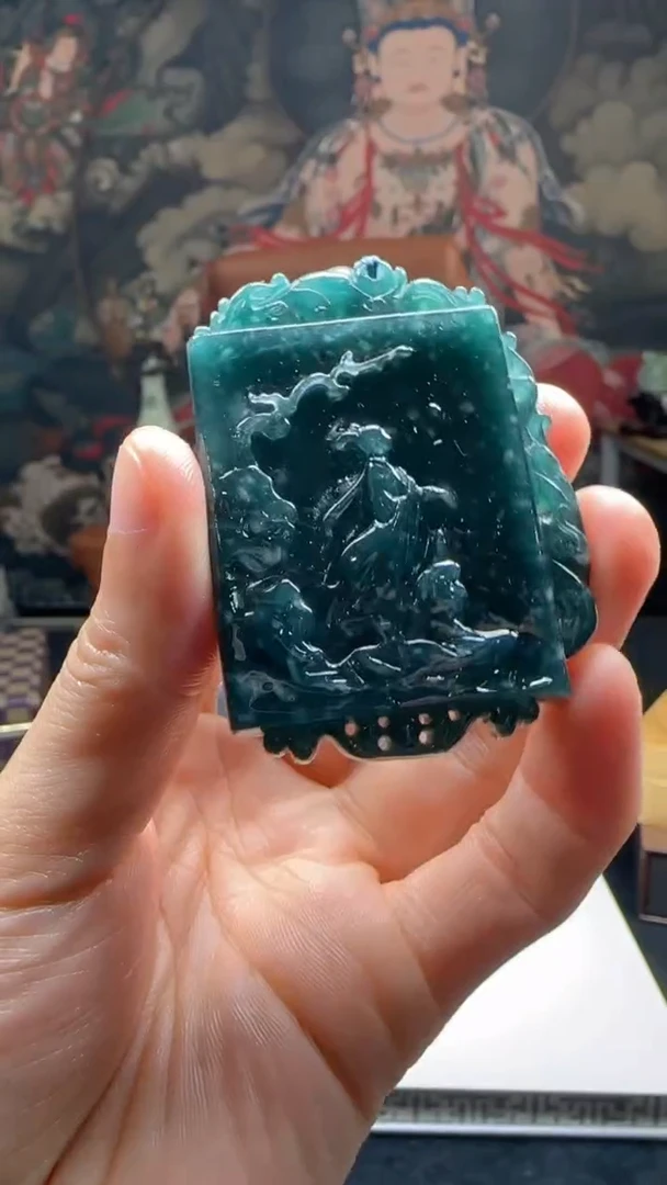 【闪购商品】定制翡翠未镶嵌L-@@QJXC12029