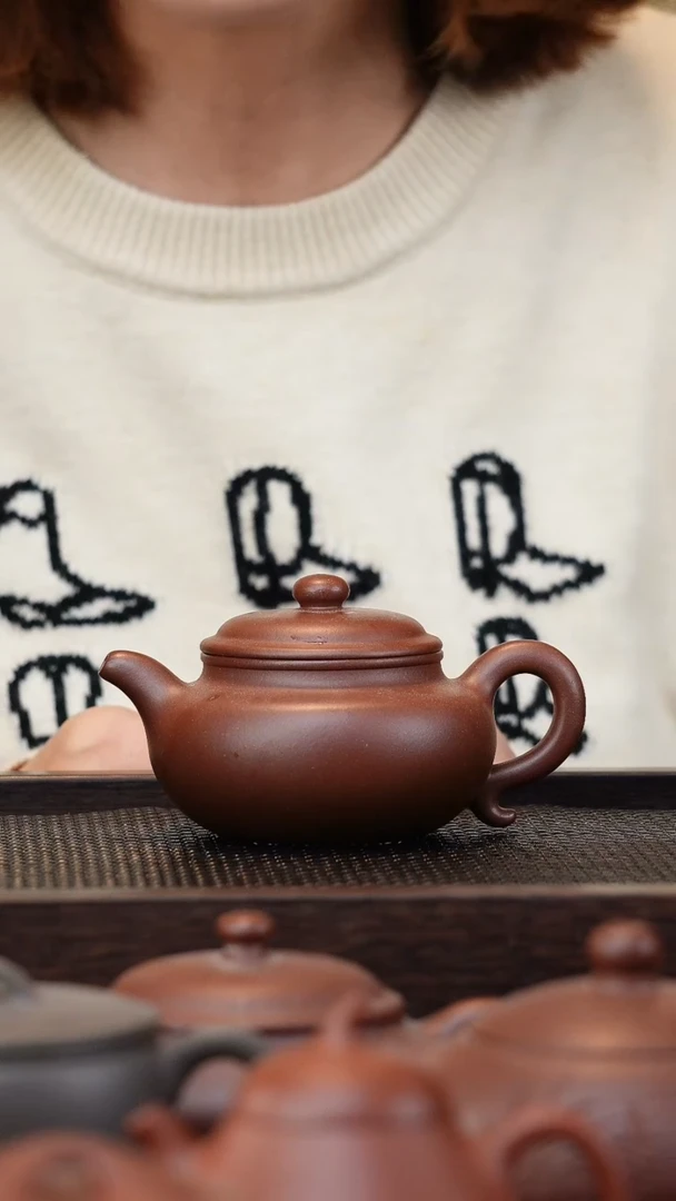 【闪购商品】紫砂茶壶微瑕底桥的仿古壶
