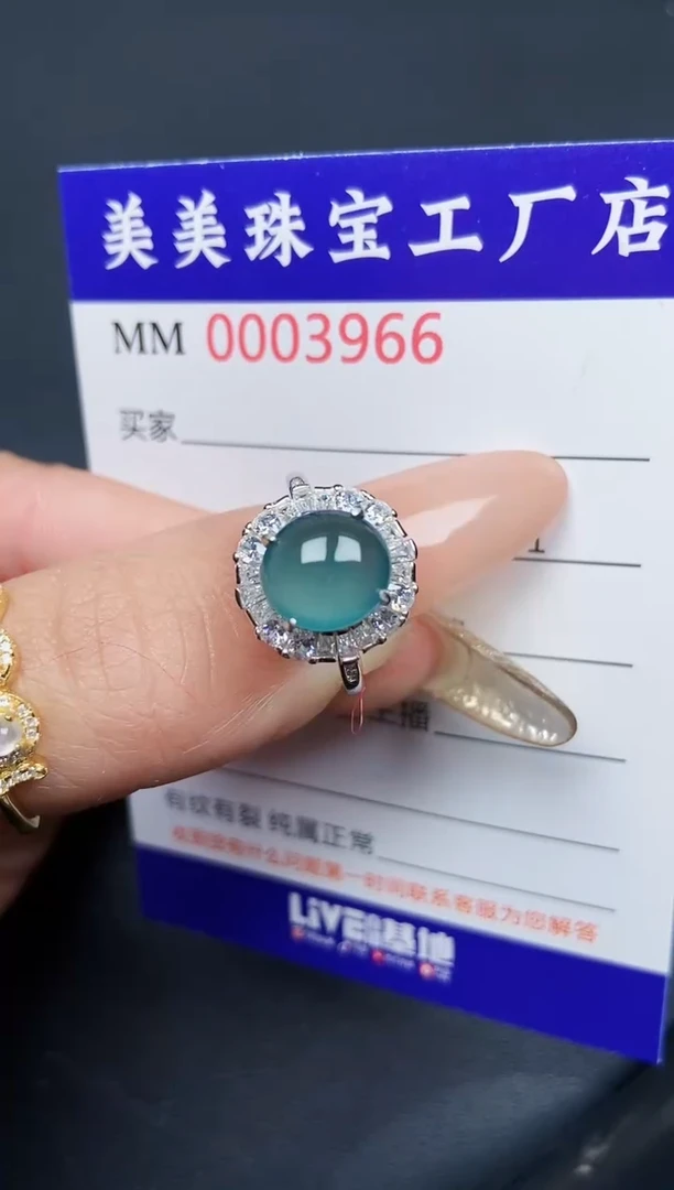 【闪购商品】翡翠颈饰银S925镶嵌3966