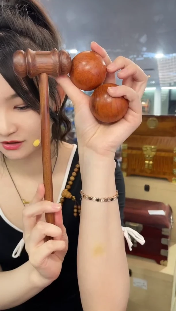 大果紫檀(缅甸花梨)其他按摩三件套