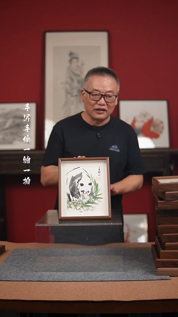 国画手绘-10寸摆台花鸟