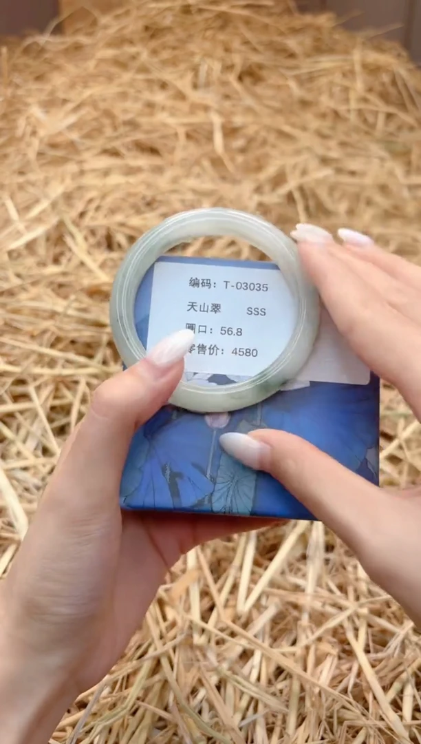 未镶嵌手镯石英质玉T03035-56.8