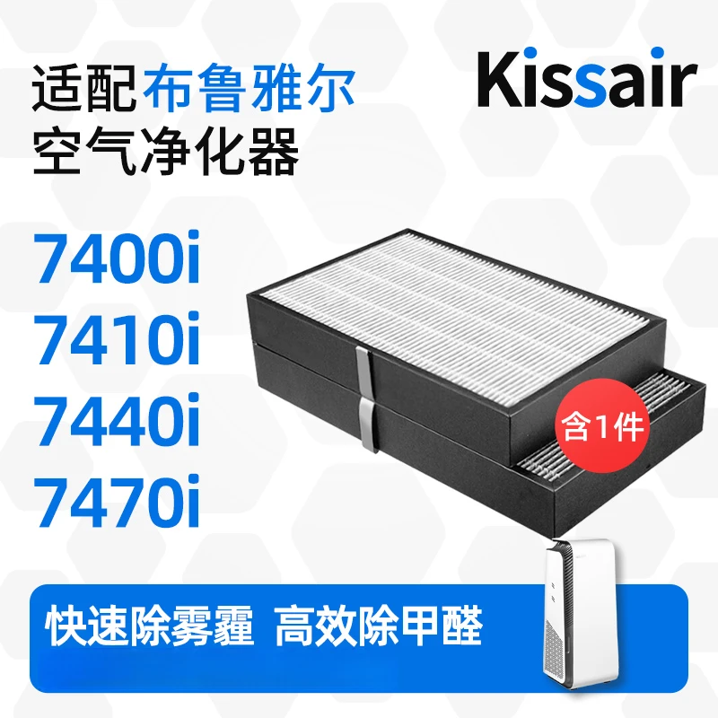 KISSAIR适配Blueair滤网布鲁雅尔空气净化器7400i/7470i/7710滤芯