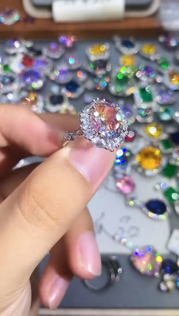 合金石英质玉戒指6