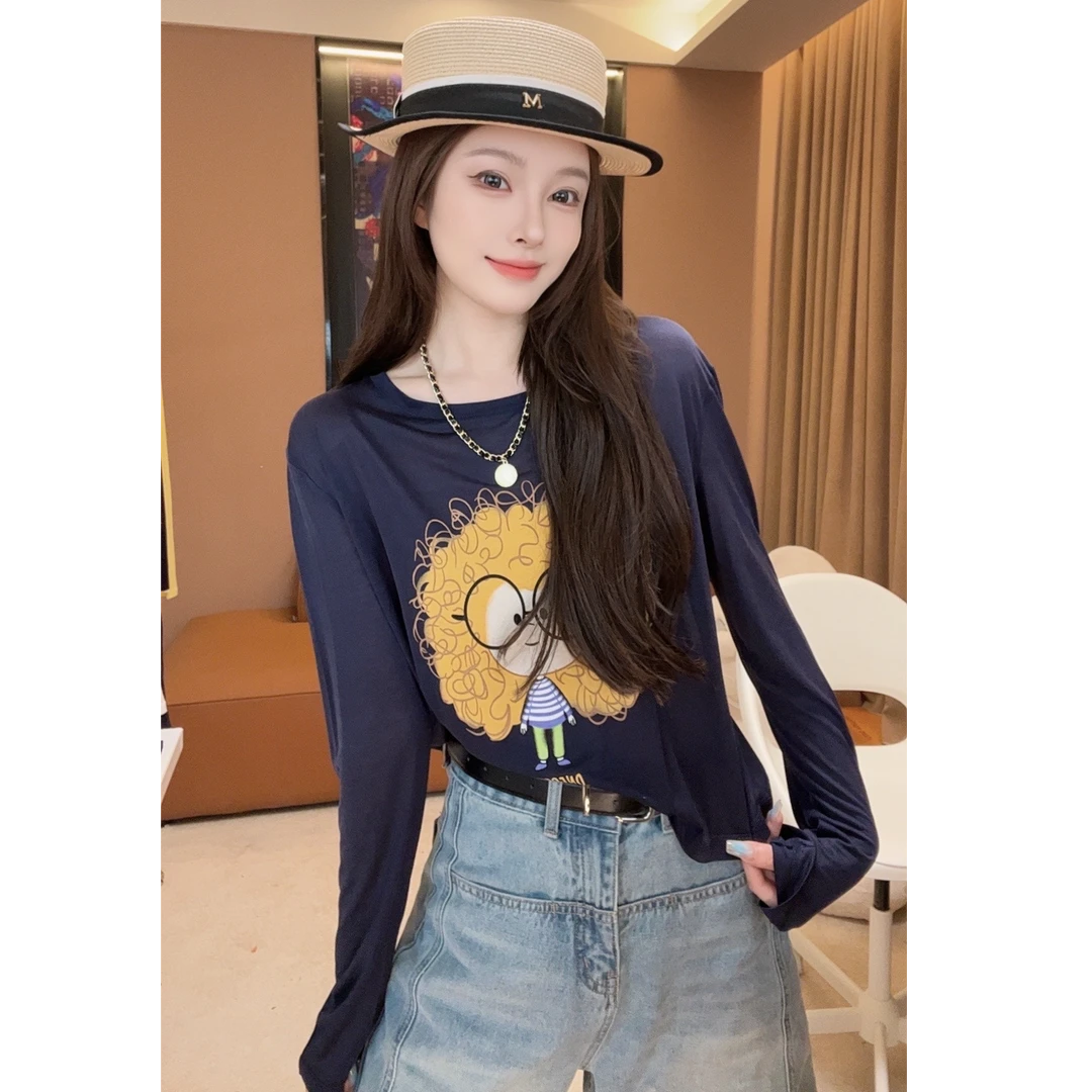 【楠楠】2025夏季新款防晒T恤薄款长袖上衣T0100