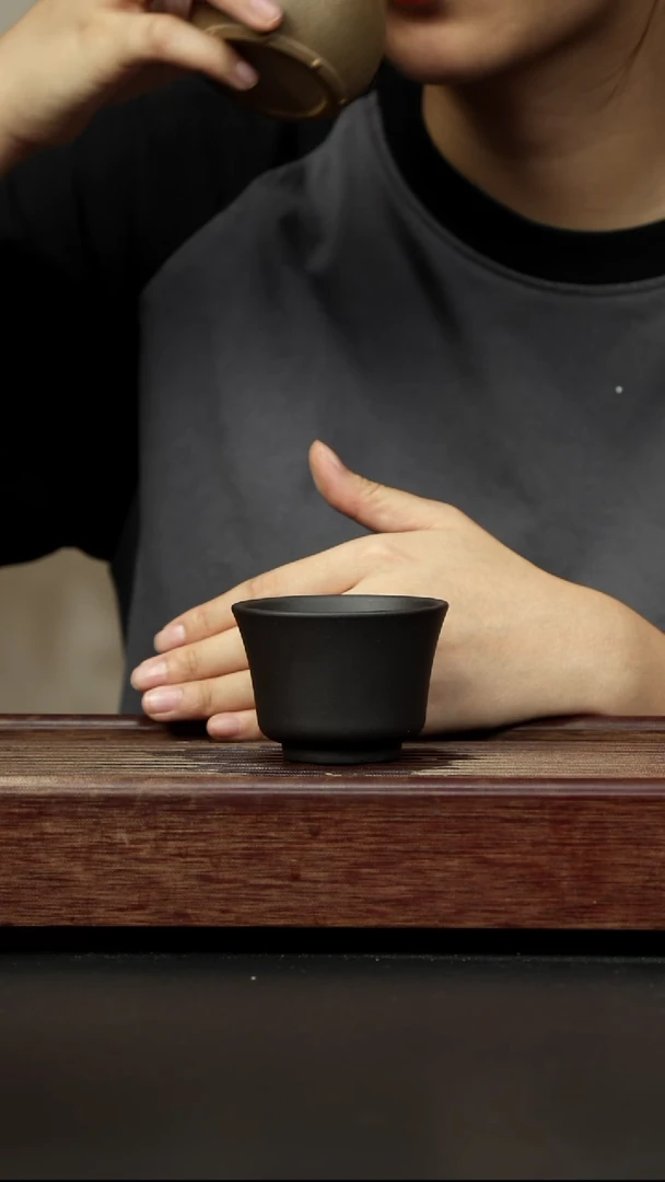 紫砂茶壶黑料 铃铛杯