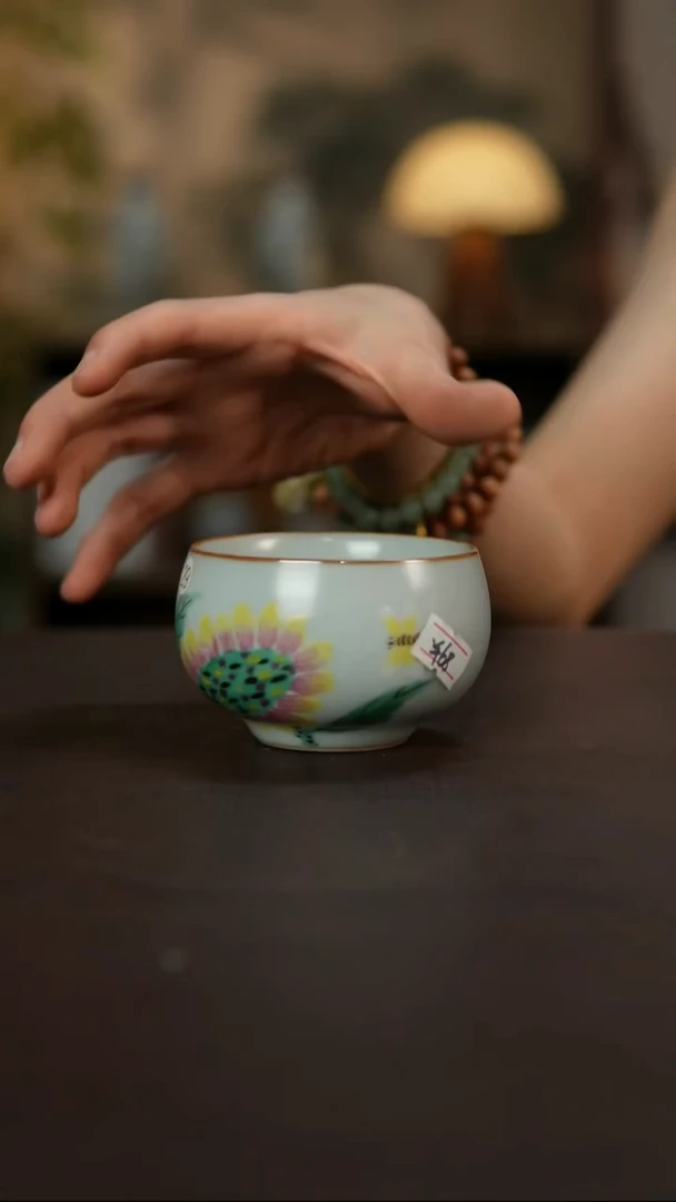 杯景德镇陶瓷杯碗柴烧多人