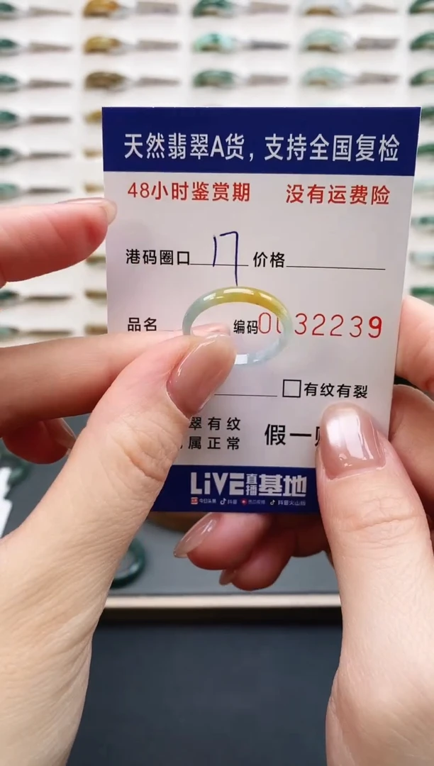 未镶嵌戒指翡翠2239