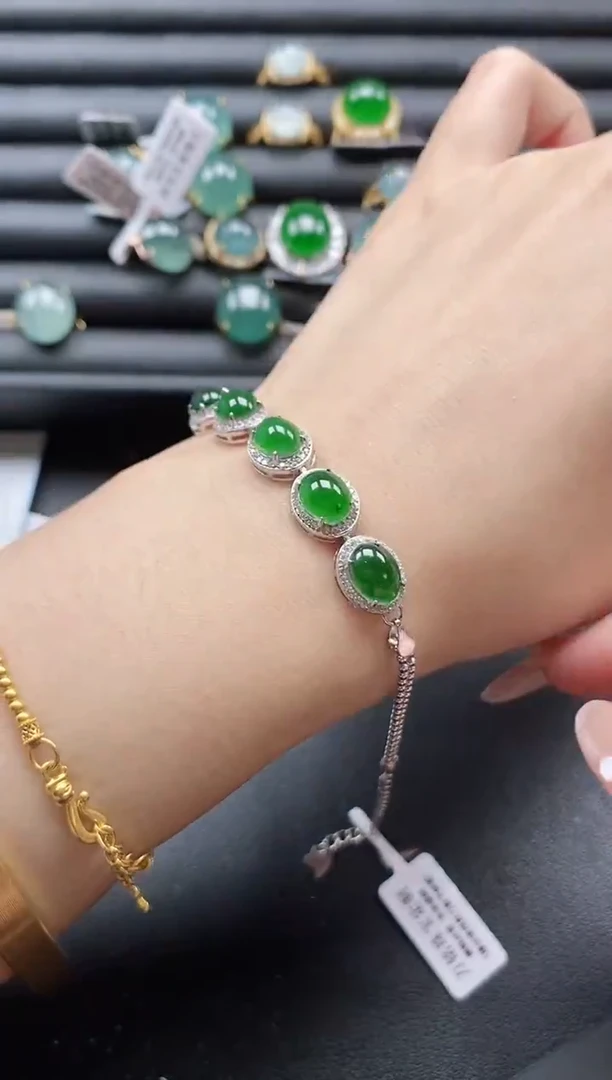 【闪购商品】翡翠戒指银S925镶嵌51151