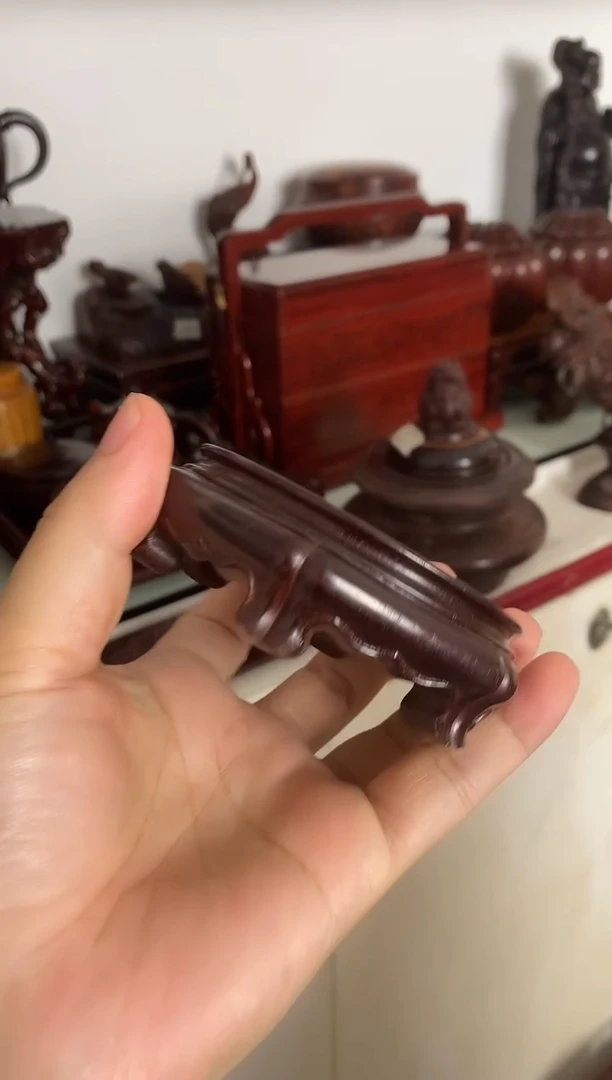 紫檀木类端景台六足底座