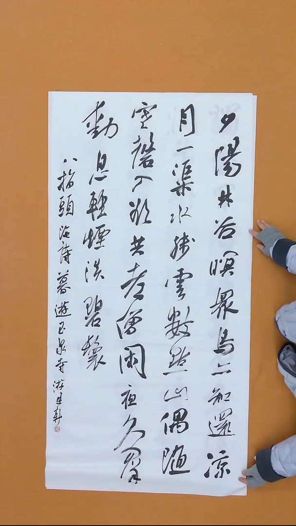 书法游建新 江西理S 兰亭书家 68*138 八平尺
