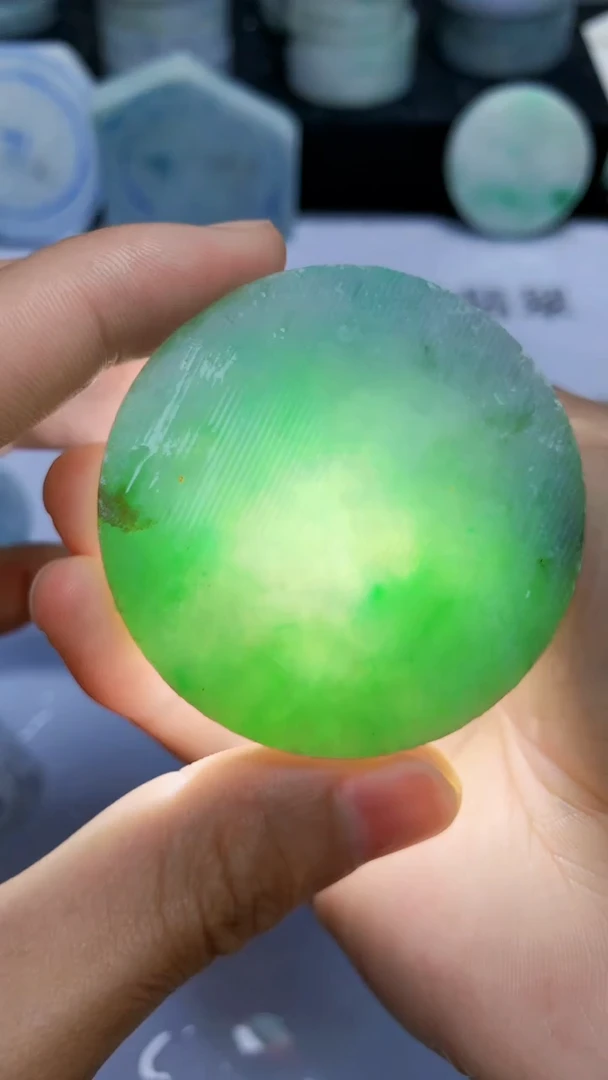 翡翠裸石缅甸天然翡翠A货F2010