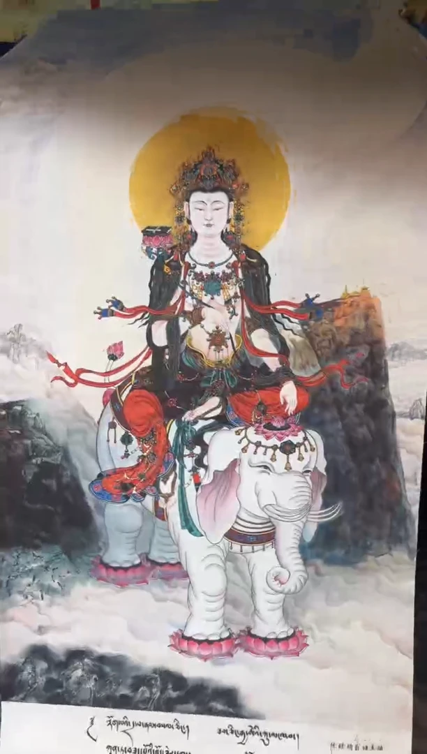 卷轴画龙妹唐卡直播tk16