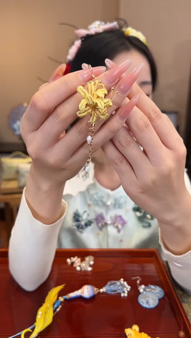 刺绣苏绣世家非遗手工（耳环）