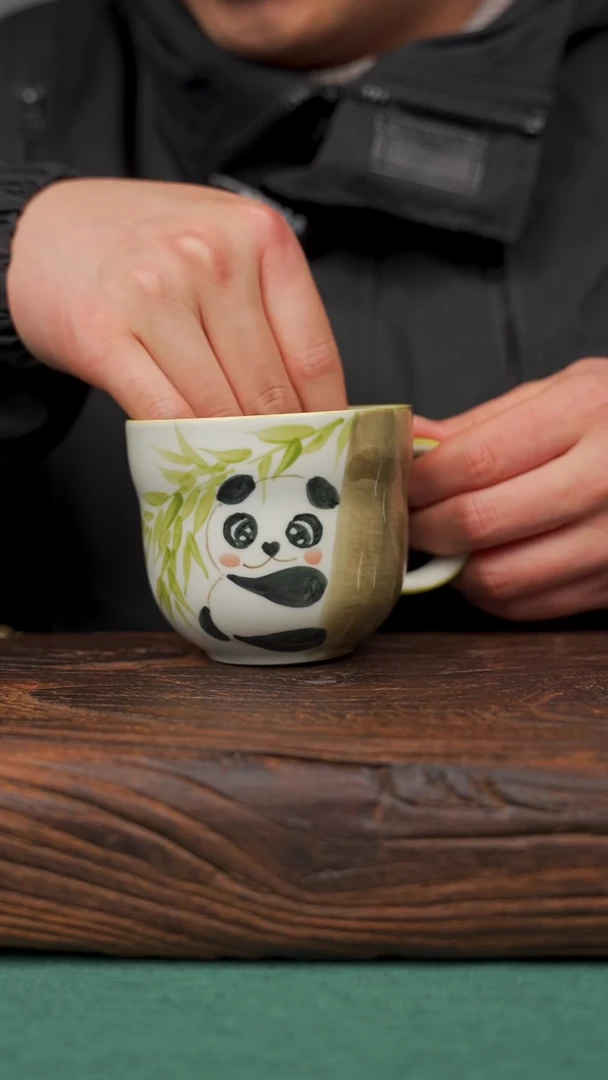 【闪购商品】瓷片74寻一缕瓷香杯釉下手工手绘瓷器