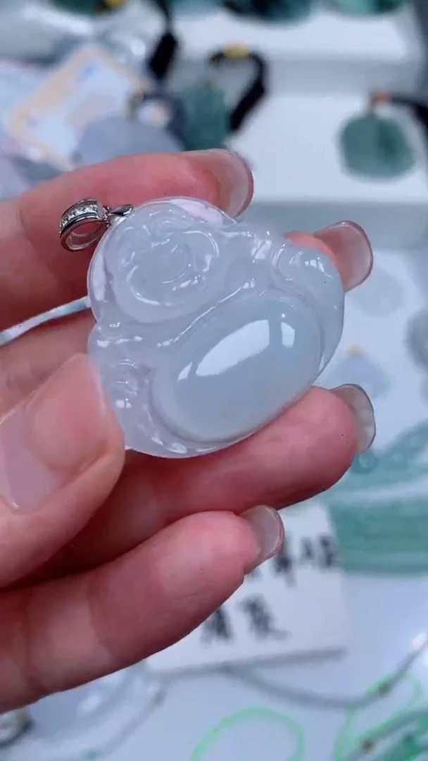 颈饰银S925镶嵌翡翠吊坠