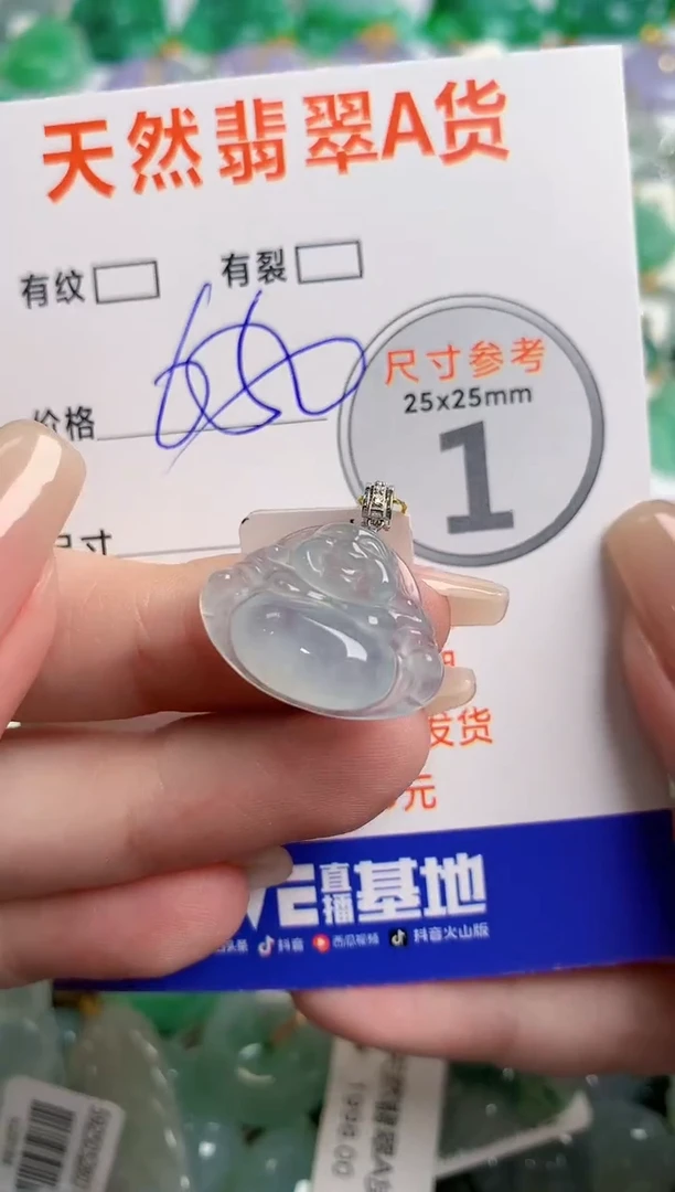 翡翠18K金镶嵌颈饰0969613859
