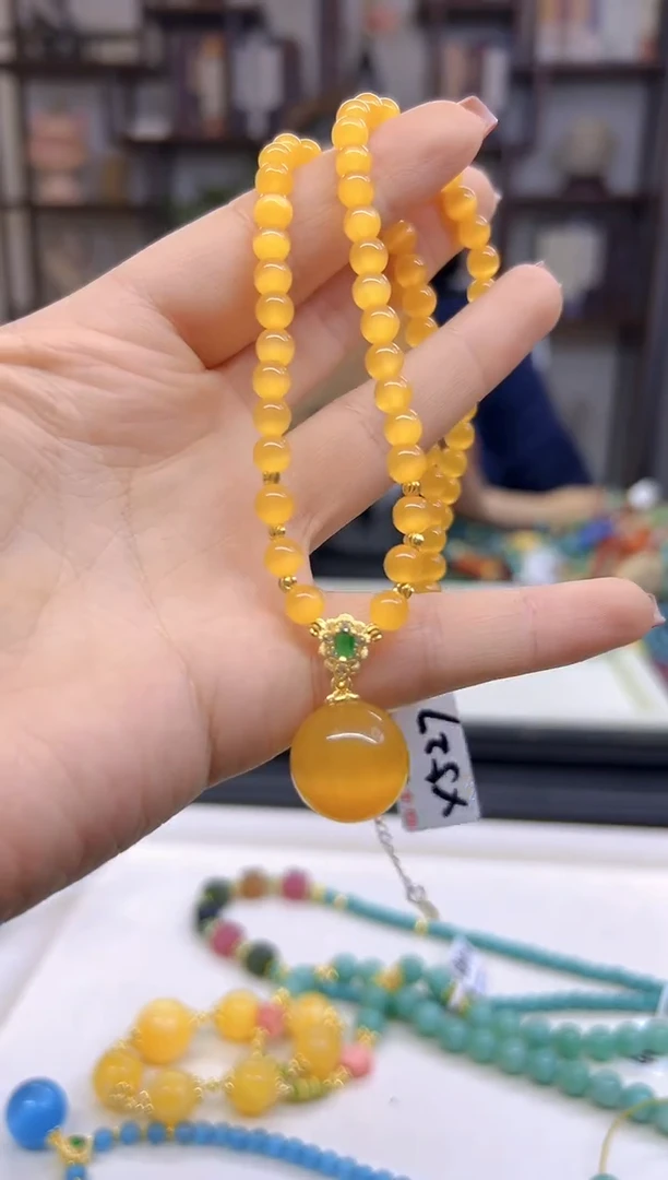 【闪购商品】碧玺猫眼颈饰未镶嵌X527