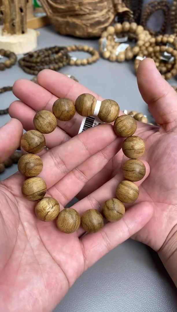 沉香手串达拉干圆珠单圈虎皮纹1.5多样性发其一
