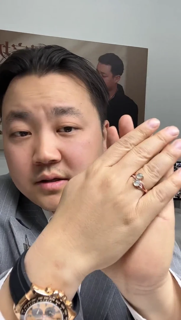 【闪购商品】翡翠戒指银S925镶嵌戒指