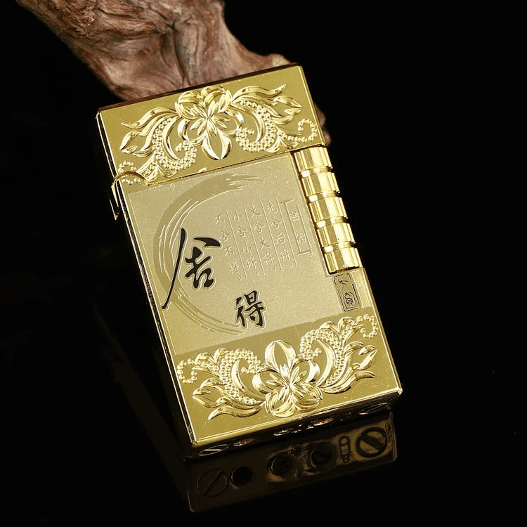 【DK-811金舍得】金属朗声充气打火机防风复古侧轮侧滑