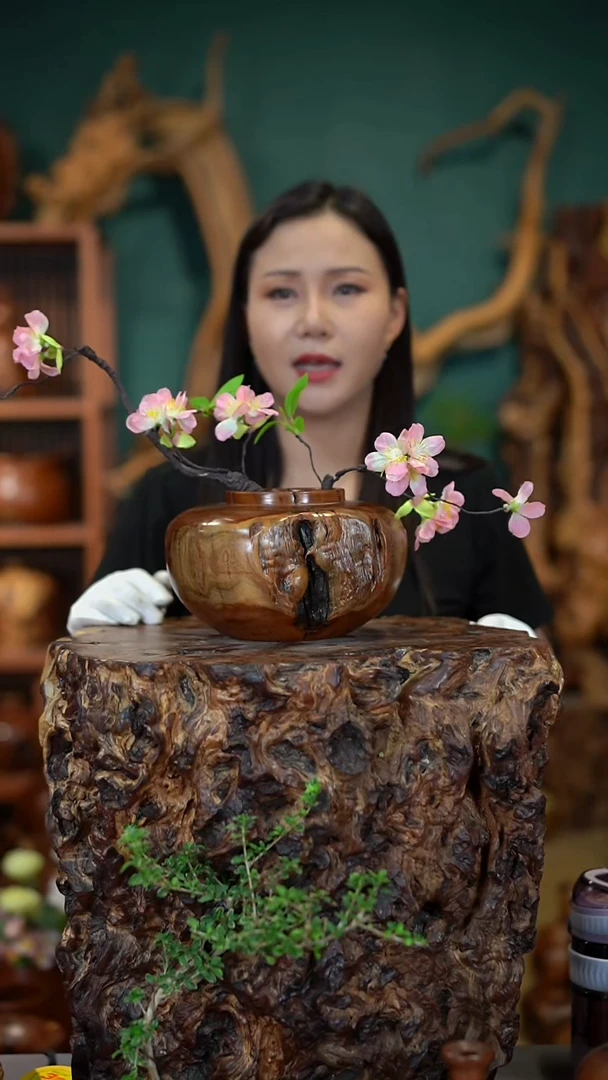 枣木雷击枣木聚福罐