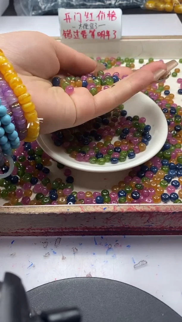 【闪购商品】碧玺颈饰未镶嵌w2099碧*玺算盘6*3mm*30颗