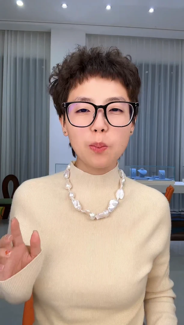 项链银S925镶嵌淡水珍珠银款淡水爱迪生巴洛克项链