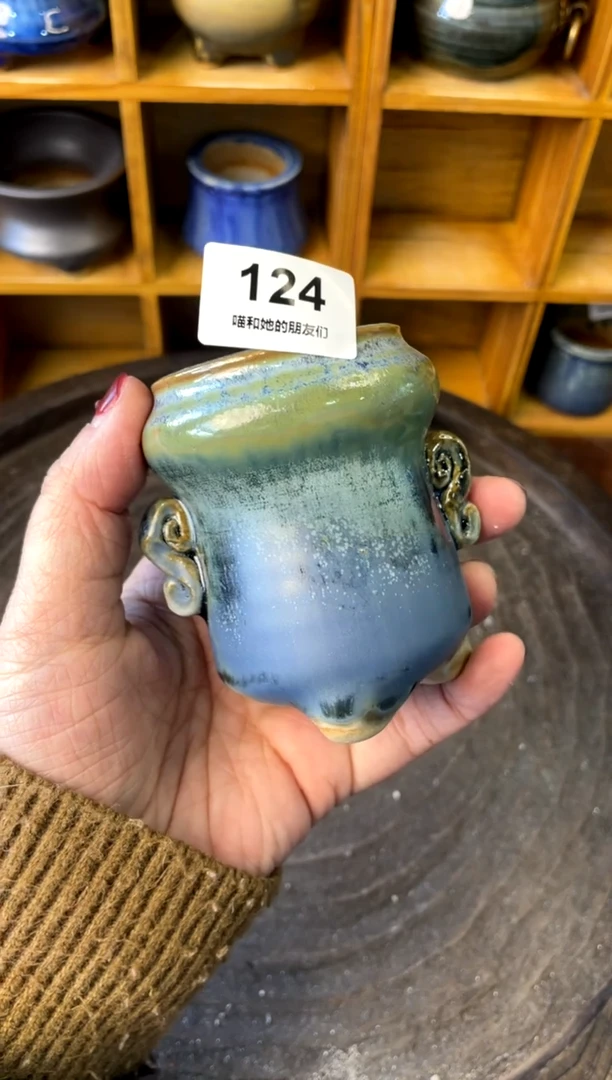 【闪购商品】陶124 内口4【喵喵团圆多肉盆】