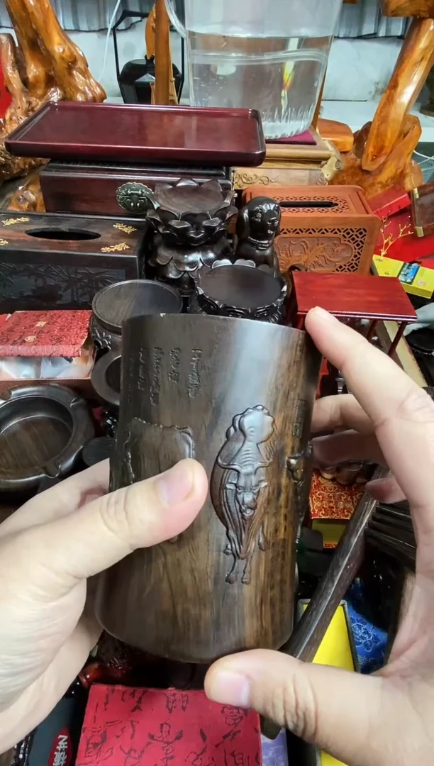 木五牛图笔筒直播推荐直播推荐