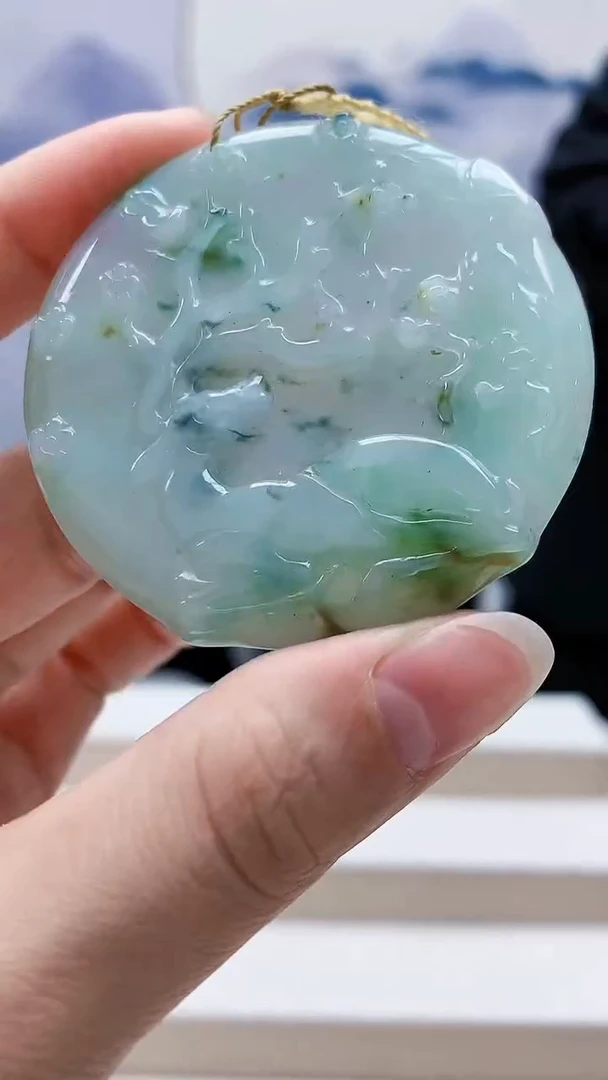 未镶嵌定制翡翠4957lr-毛货挂件8