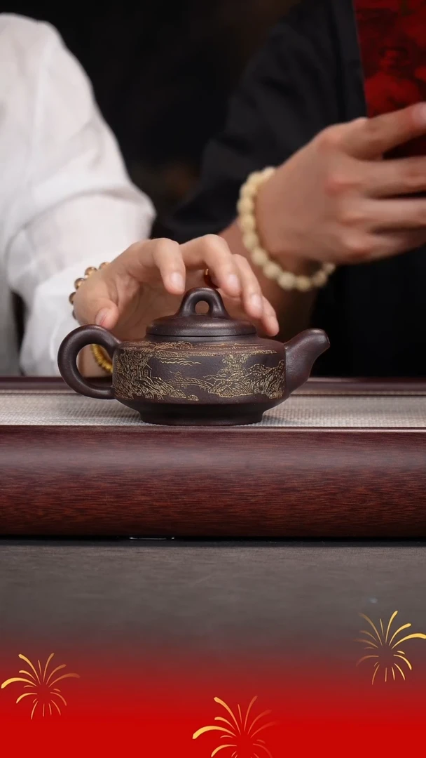 茶壶紫砂时顺华/大彬金砂/汉君/220c