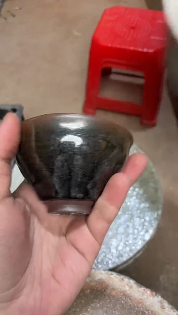 茶盏真柴烧建盏换点柴火