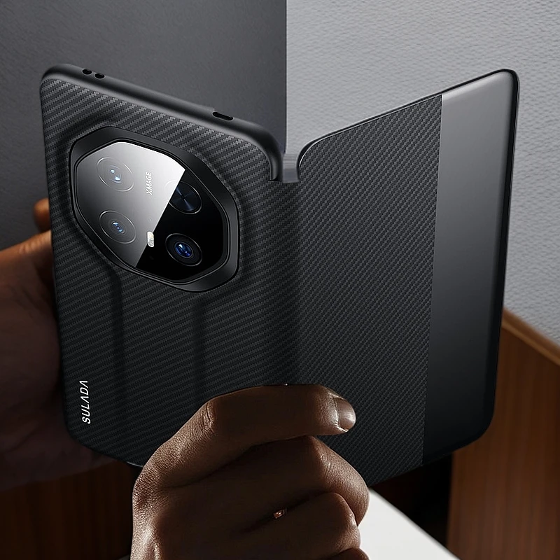 华为mate70RS非凡大师翻盖智能皮套商务适用Mate70RS磁吸全包皮壳