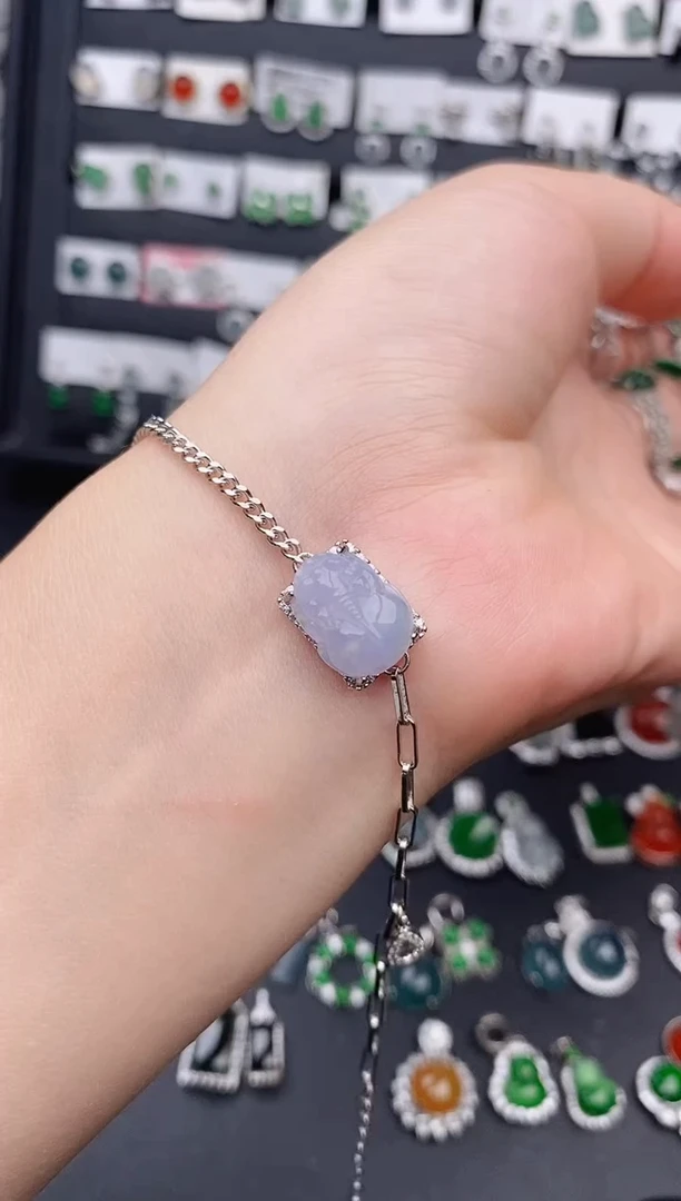 银S925镶嵌戒指翡翠0