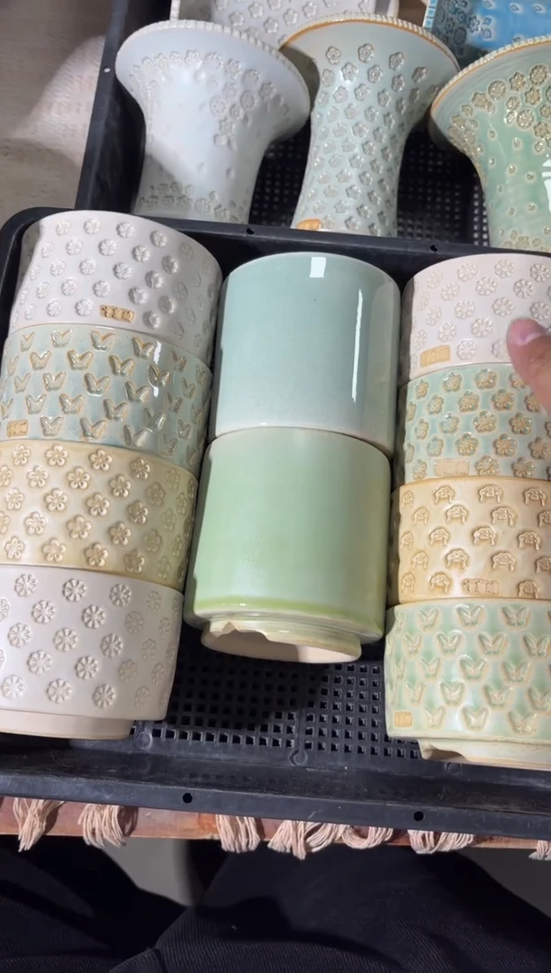 七里烧-默认瑕1-3-043-4个加1个素色-随机一组