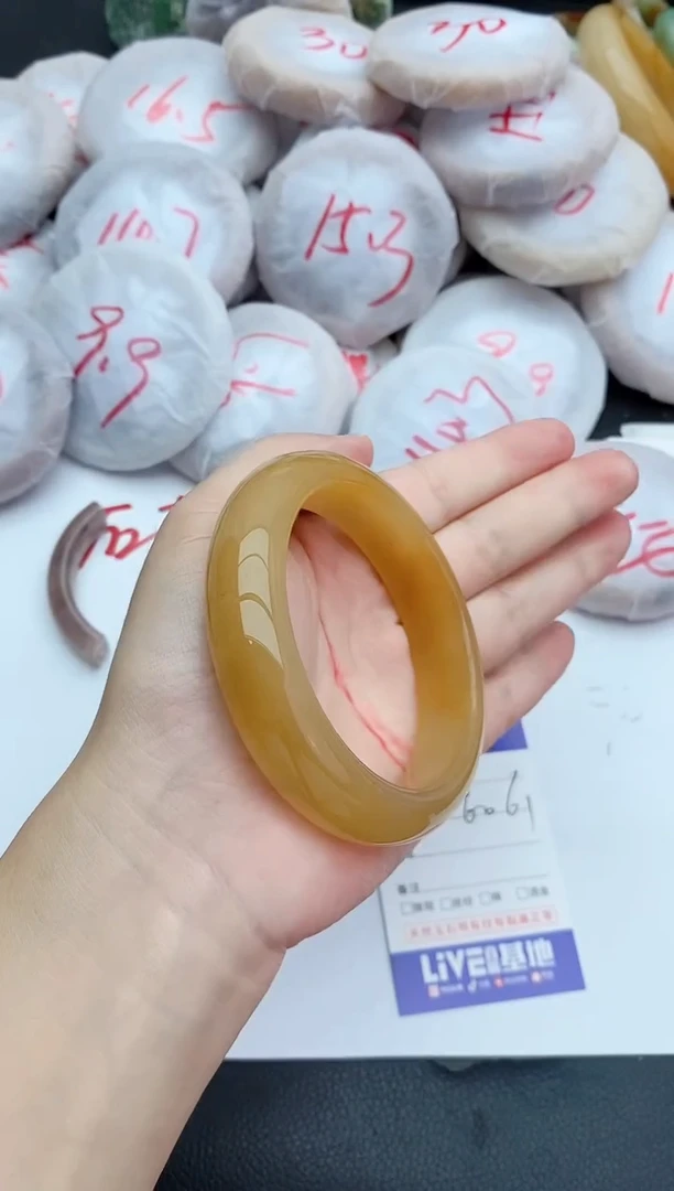 未镶嵌手镯石英质玉78+60/61