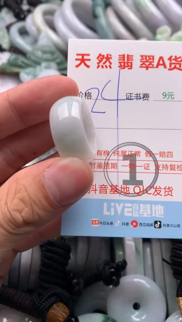 翡翠未镶嵌吊坠(不含链)1
