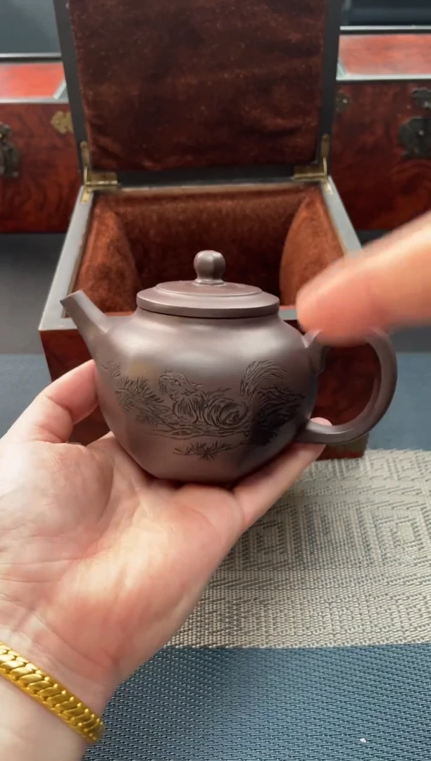 茶壶紫砂95 宜兴原矿紫砂