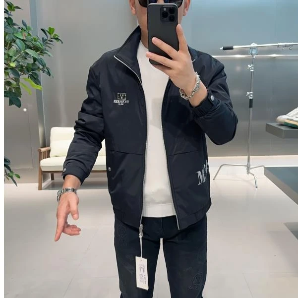 【VG轻奢】秋季新款高端时尚休闲薄棉男士夹克外套24078