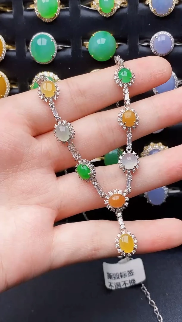 银S925镶嵌戒指翡翠2143