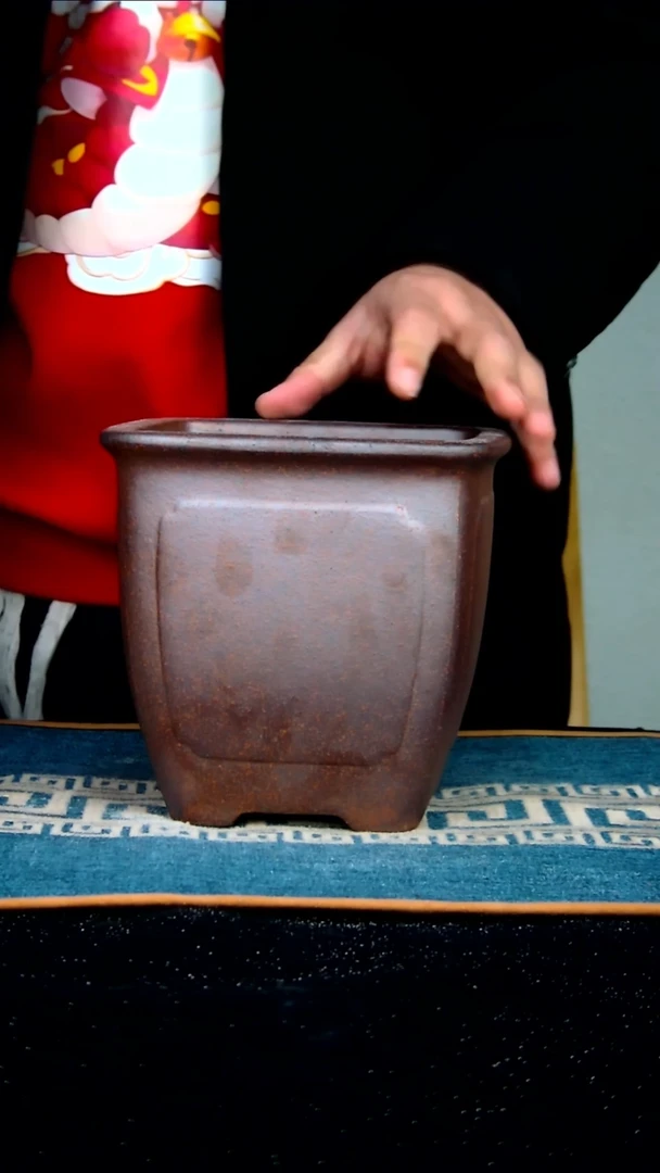 【闪购商品】紫砂花盆带宽面13*14内径紫砂花盆