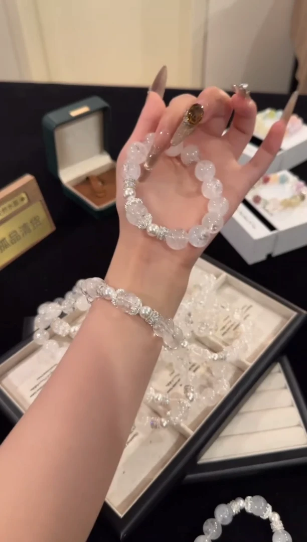 水晶手链合金白阿赛x2005