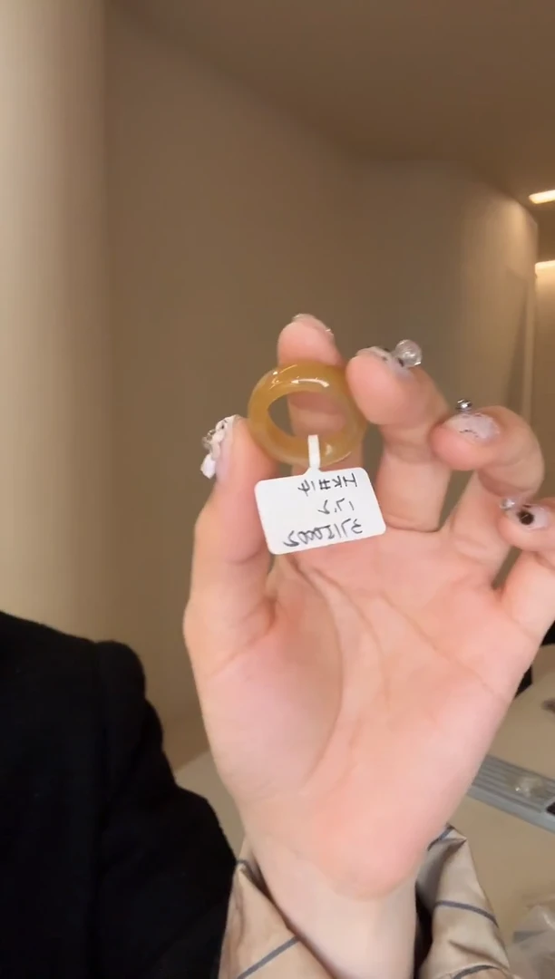 未镶嵌戒指和田玉14码全糖