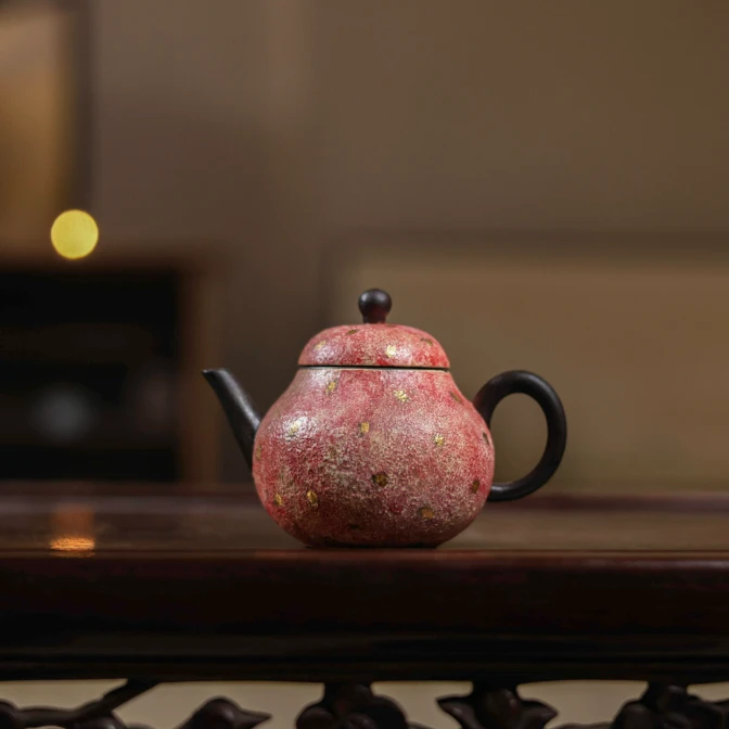 纳兰-岩矿梨壶140ml纯手工梨形泡茶壶（Q4671）