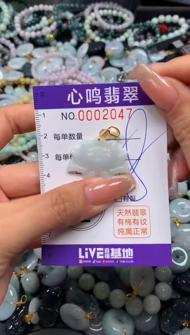 翡翠未镶嵌颈饰闪购002047